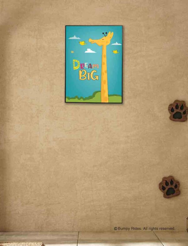 Kids Room Motivational Quote Wall Frames - Theme: Dream Big (A4 size)