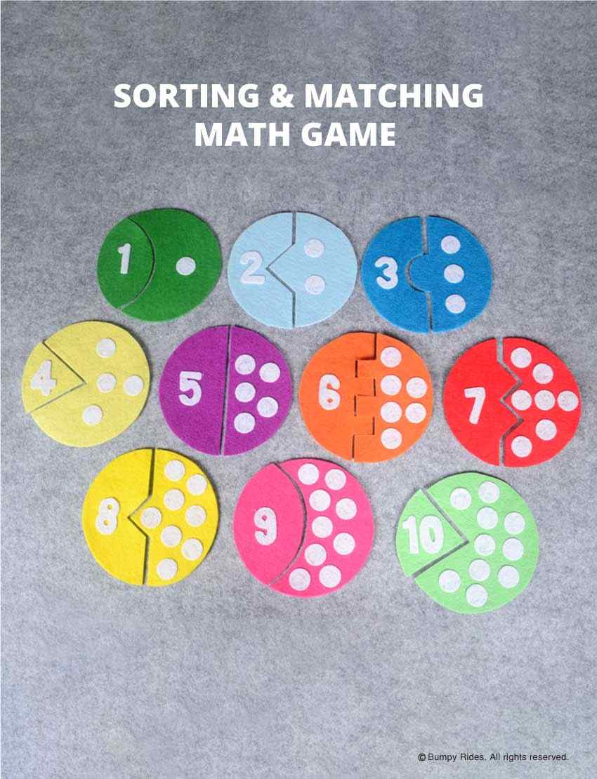 Montessori Inspired COLOUR, SHAPE, SORTING & MATCHING MATH PUZZLE GAME (Get FREE Alphabet Flash Cards)