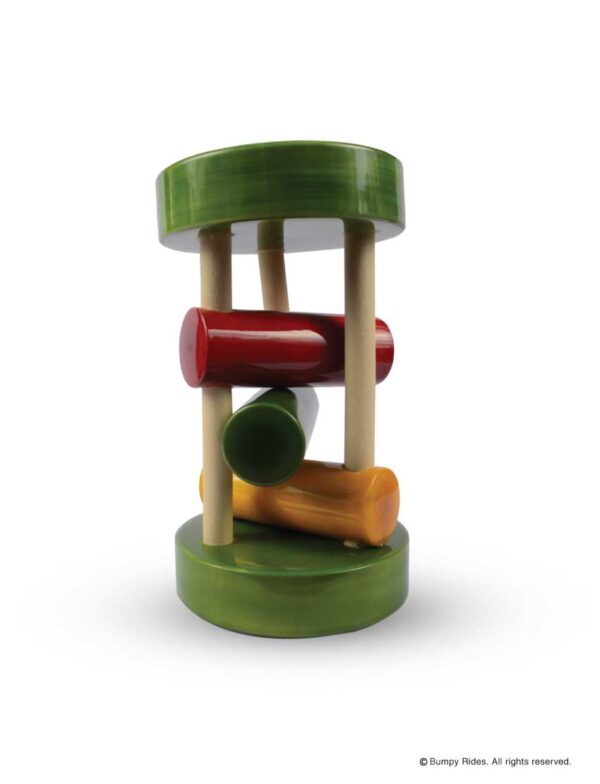 Wooden Rolling Rattle