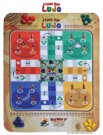 Jungle Themed Ludo Snake and Ladder Board Game for Kids - Fabric Printed | First Time In India