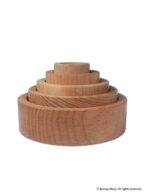 Wooden Nesting and Stacking Bowl Toy for Kids