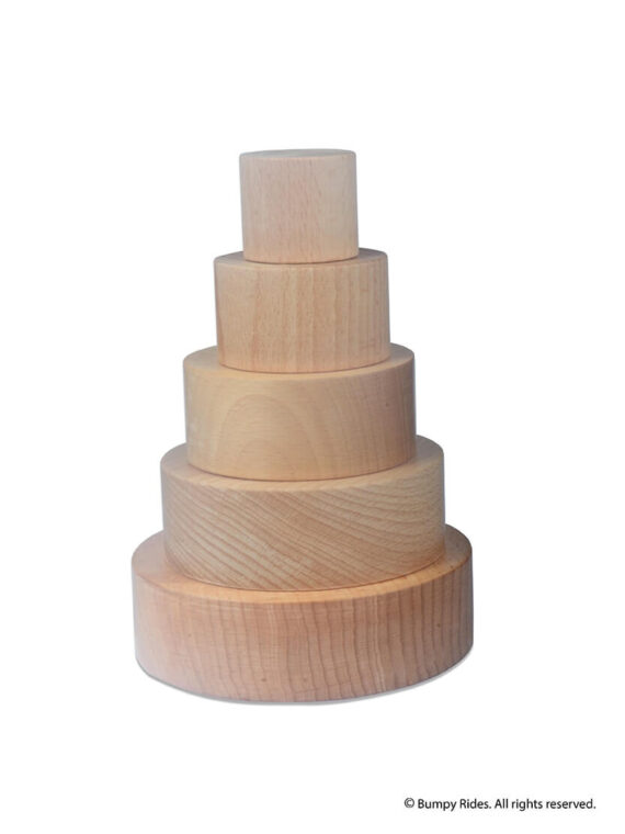 Wooden Nesting and Stacking Bowl Toy for Kids