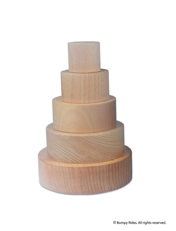 Wooden Nesting and Stacking Bowl Toy for Kids