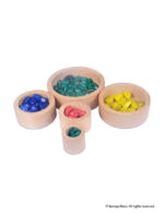 Wooden Nesting and Stacking Bowl Toy for Kids