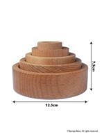 Wooden Nesting and Stacking Bowl Toy for Kids