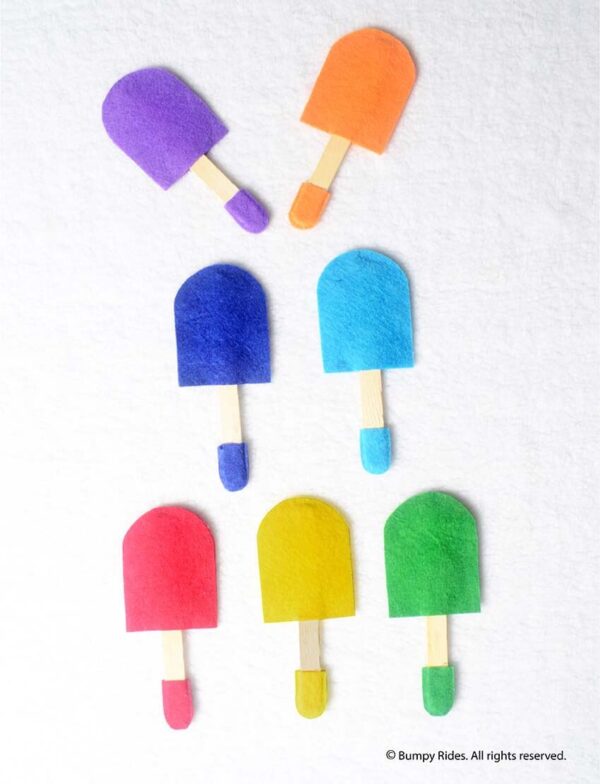 Ice Cream Color Matching Learning Activity - with Popsicle Sticks