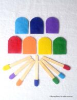 Ice Cream Color Matching Learning Activity - with Popsicle Sticks