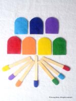 Ice Cream Color Matching Learning Activity - with Popsicle Sticks