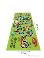 Hopscotch Malayalam Sensory Pathways (Learn While Play)  | 8x3 Feet | Finest Quality Print | Highly Durable