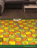 Bumpy Rides Fabric Printed Snake and Ladder Game with Tasks and Activities for Kids