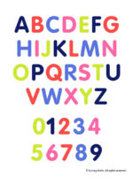 Felt Fabric Cut Letters - Capital Letters (2 sets) & 0 to 9 Numbers(1 set) for Flannel Boards, Sensory Play and Educational Activities