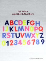 Felt Fabric Cut Letters - Capital Letters (2 sets) & 0 to 9 Numbers(1 set) for Flannel Boards, Sensory Play and Educational Activities