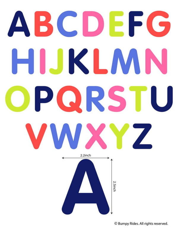 Felt Fabric Cut Letters - Capital Letters (2 sets) & 0 to 9 Numbers(1 set) for Flannel Boards, Sensory Play and Educational Activities