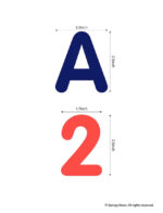 Felt Fabric Cut Letters - Capital Letters (2 sets) & 0 to 9 Numbers(1 set) for Flannel Boards, Sensory Play and Educational Activities