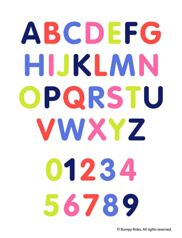 Felt Fabric Cut Letters - Capital Letters (2 sets) & 0 to 9 Numbers(1 set) for Flannel Boards, Sensory Play and Educational Activities