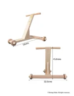 Traditional Wooden Push Walker for Babies 8 months onwards | Nadavandi | Baby Walker