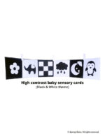 Black & White Visual Stimulation Cards for Newborns and Infants | Newborn Beginner Kit | Newborn Flash Cards