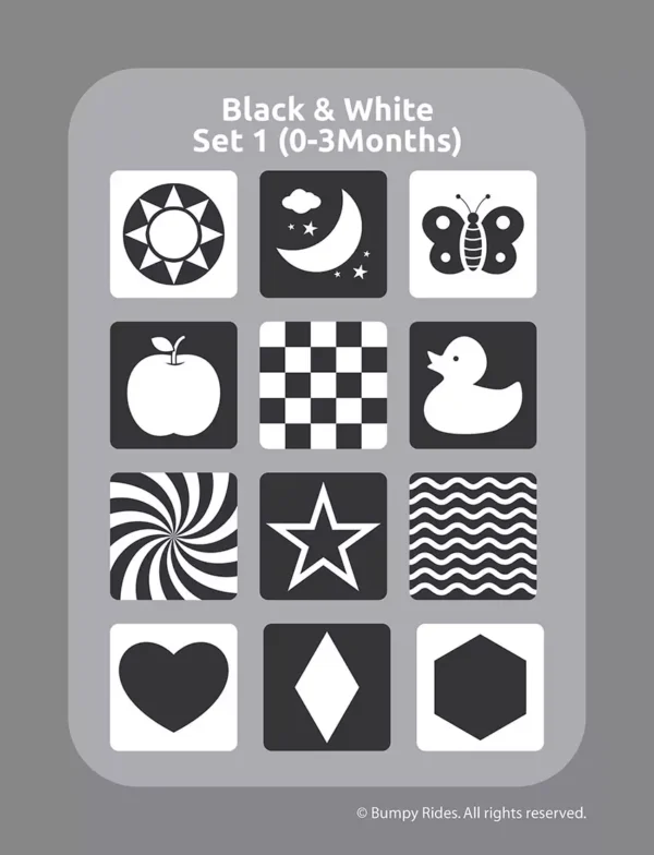 Baby Visual Stimulation Cards for 0 to 12 months