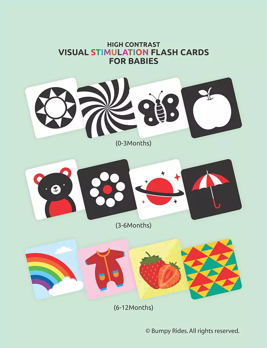 Visual Stimulation Cards for babies