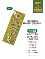 Buy & Get Free [ Buy English Hopscotch Sensory Pathways. Get Free English Felt Alphabet Letters ]