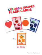 Colours and Shapes Flash Cards for Kids