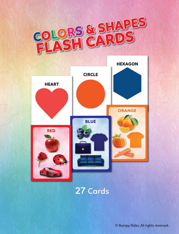 Colours and Shapes Flash Cards for Kids