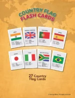 Country Flags Flash Cards for Kids