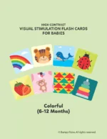 Baby Visual Stimulation Cards for 6 to 12 Month Babies (6 Cards F&B)